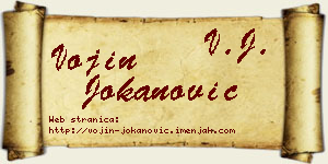 Vojin Jokanović vizit kartica